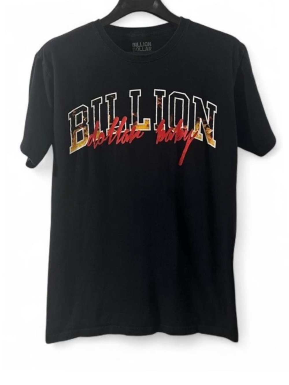 Y2K Men’s Billion Dollar Baby Black Graphic T-shirt Size Large